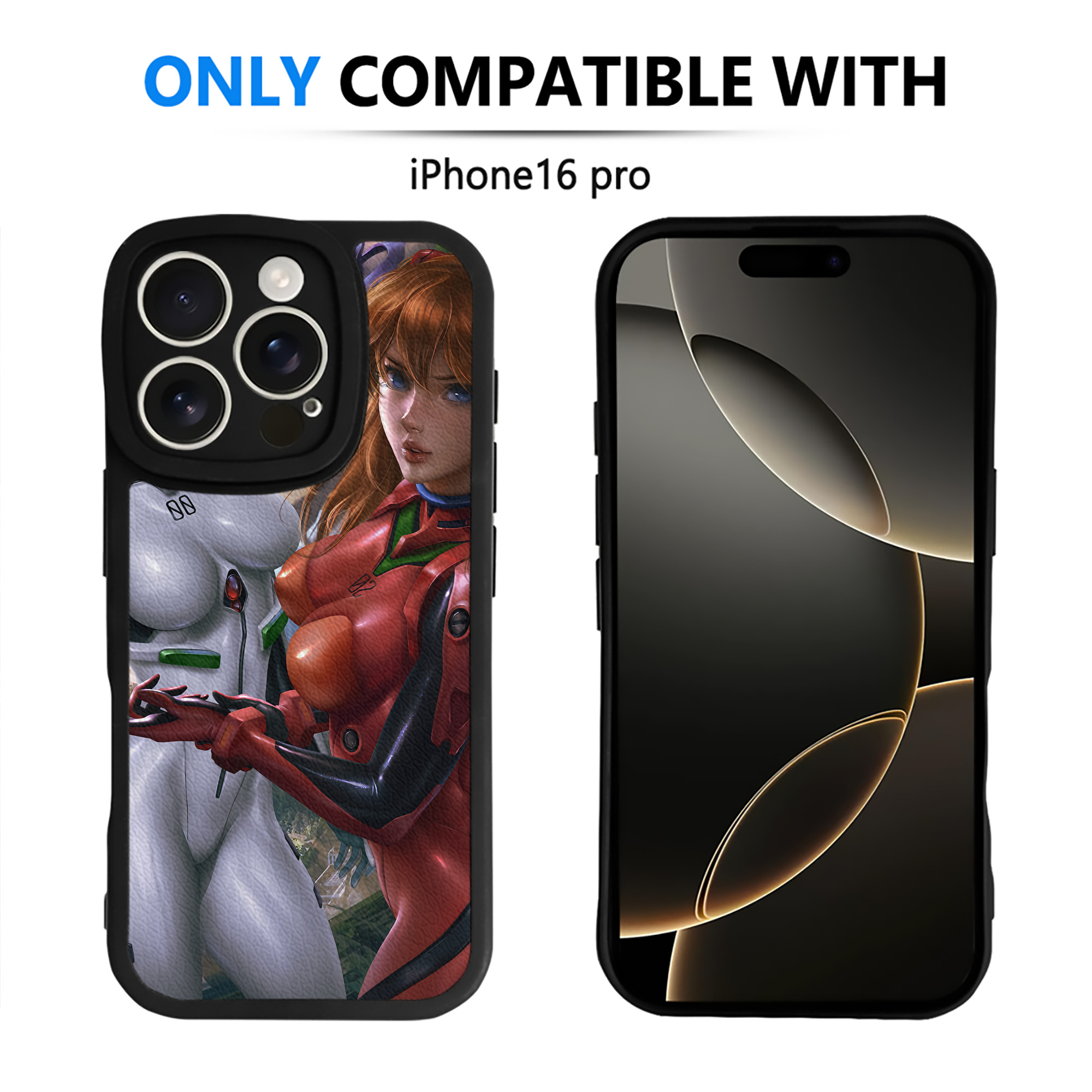 （画像用） EVA 新世紀エヴァンゲリオン 【iPhone 16シリーズ対応】シリコンスマホケース（レザー調） 材質：シリコン